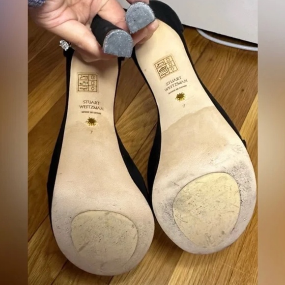 Stuart Weitzman NUDIST HOLLYWOOD PLATFORM SANDAL Sz 7 - Picture 9 of 9